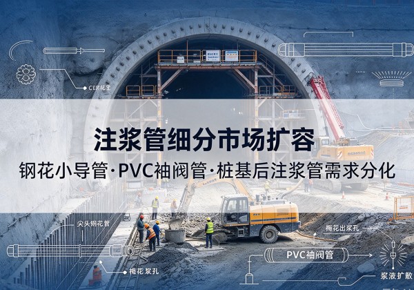 泰州注浆管细分市场扩容，隧道钢花小导管、PVC 袖阀管、桩基后注浆管需求分化